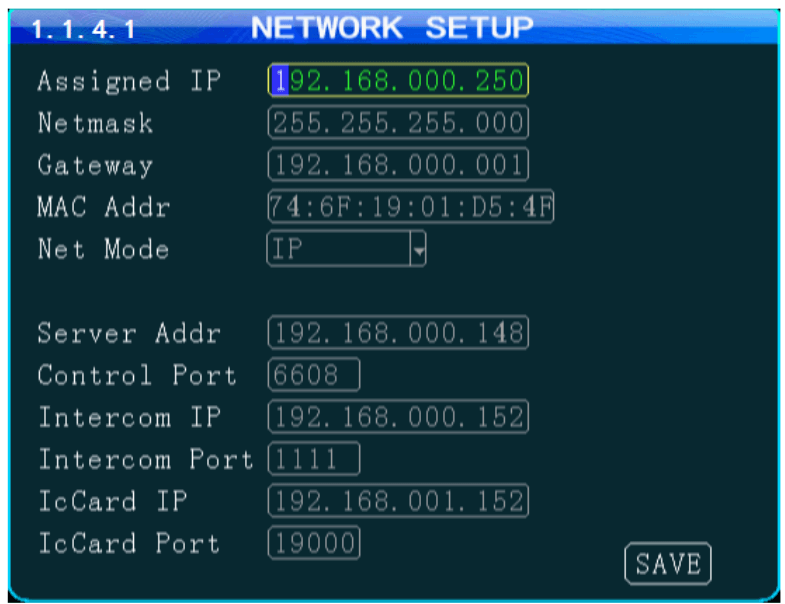 Network Setup